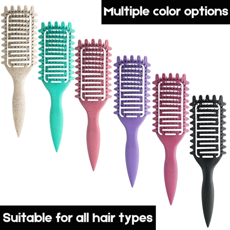 Yingbtr Curl Defining Brush,2024 Curly Hair Brush,Vented Hair Brush for Detangling, Shaping and Defining Curls For Women and Men Less Pulling (Black) - Image 4